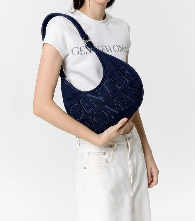 Essential Icon Denim Shoulder Bag