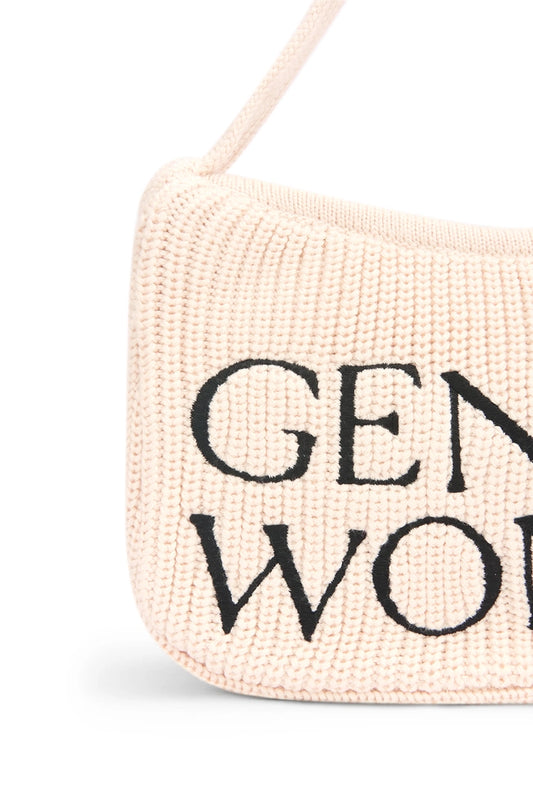 Preppy Knit Shoulder Bag