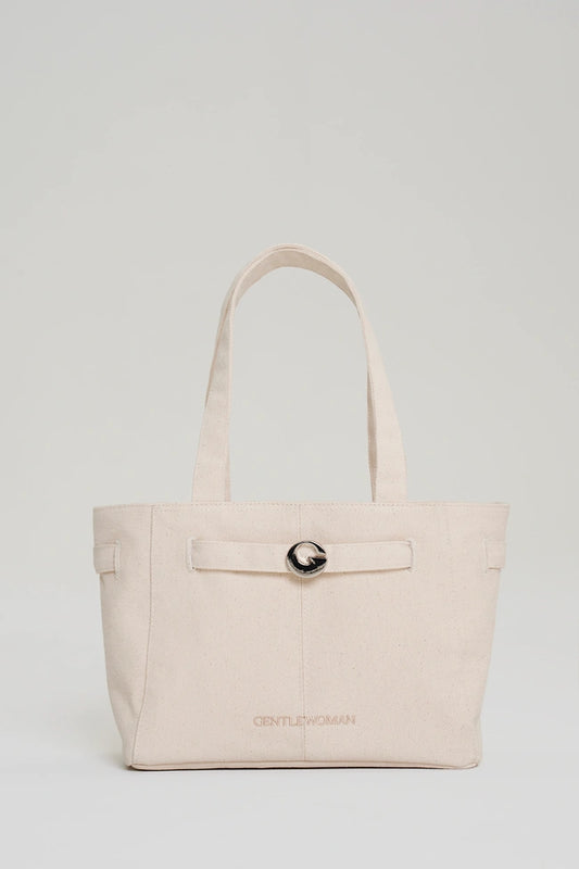 Canvas Buckle Shoulder Bag